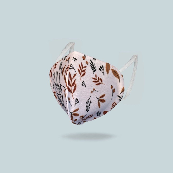Mascarilla higiénica tipo FFP2 leaf reutilizable y lavable | Newgrafponline
