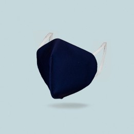 Mascarilla higiénica tipo FFP2 color azul marino reutilizable y lavable | Newgrafponline