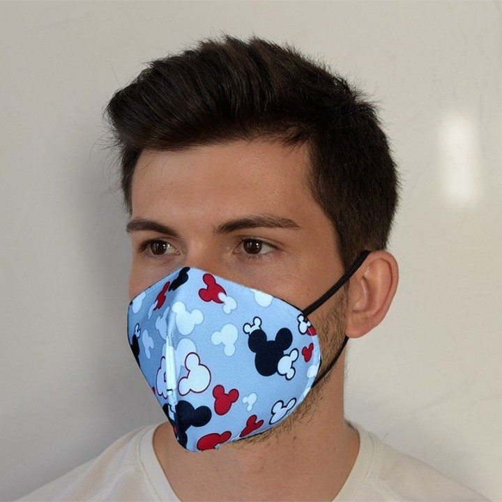 Mascarilla higiénica tipo FFP2 Mick Maus reutilizable y lavable | Newgrafponline