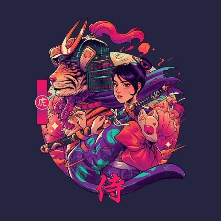 Sudadera Samurai tiger | Newgrafponline