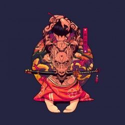 Camiseta Samurai girl