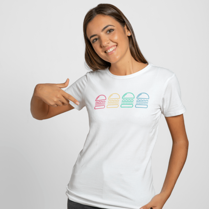 Camiseta personalizada con impresión digital de manga corta