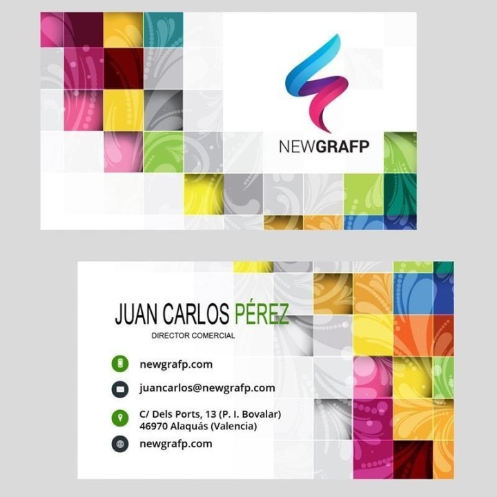 Tarjeta visita clásica