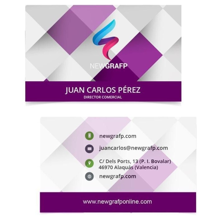 Tarjeta visita clásica