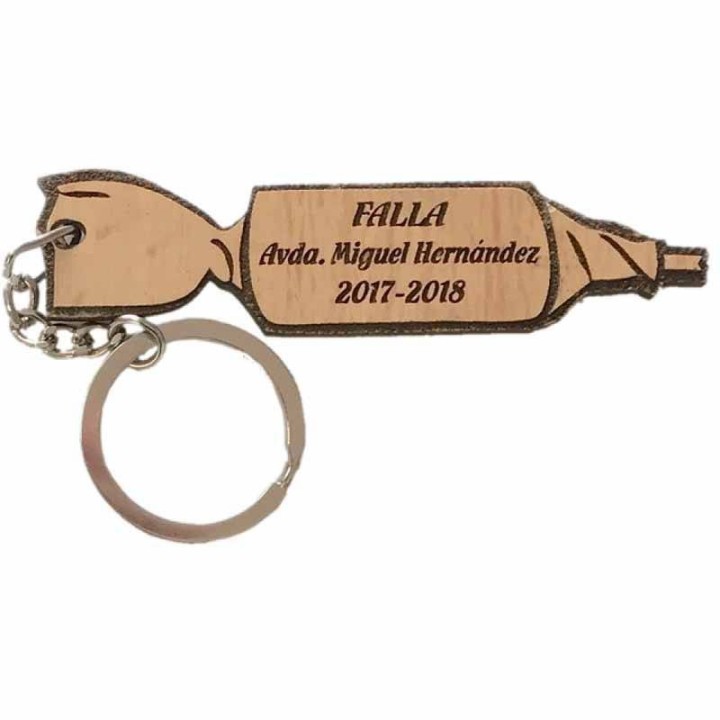 Llavero madera personalizado