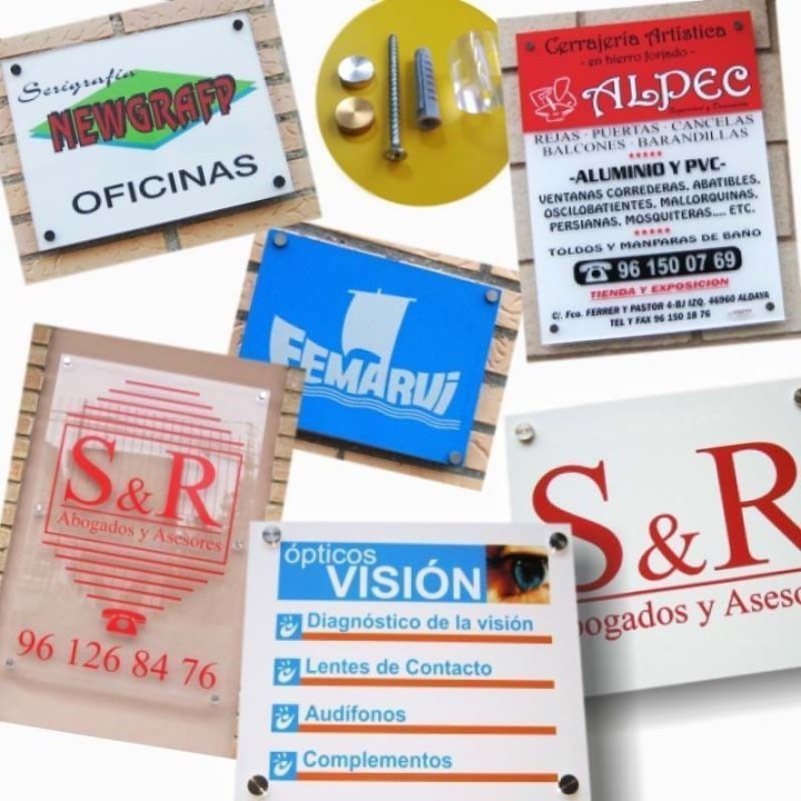 Placa de metacrilato personalizada | Newgrafponline