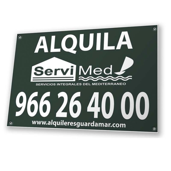Cartel inmobiliaria personalizado en polipropileno | Newgrafponline