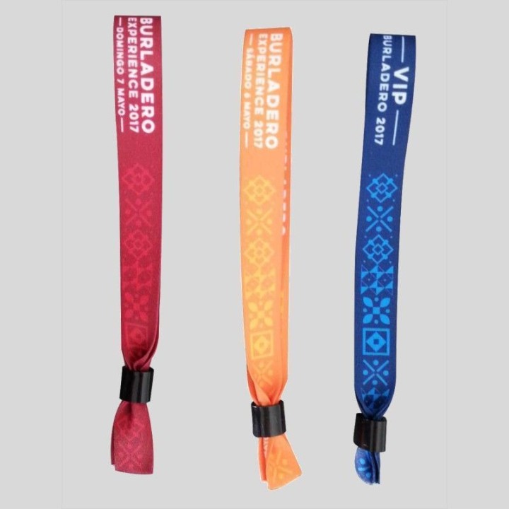 Pulsera tela personalizada con cierre de seguridad | Newgrafponline