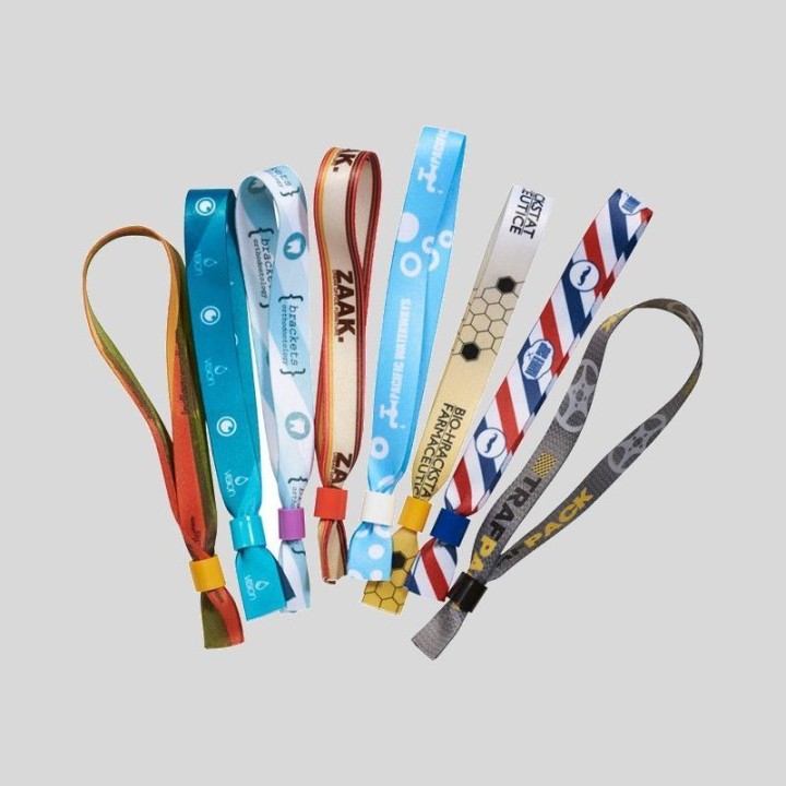 Pulsera tela personalizada con cierre de seguridad | Newgrafponline
