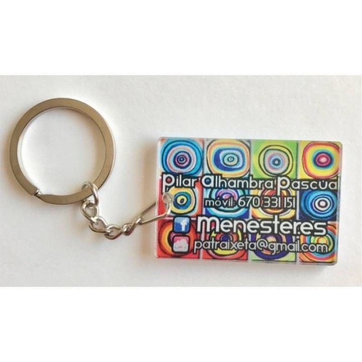 Llavero personalizado metacrilato