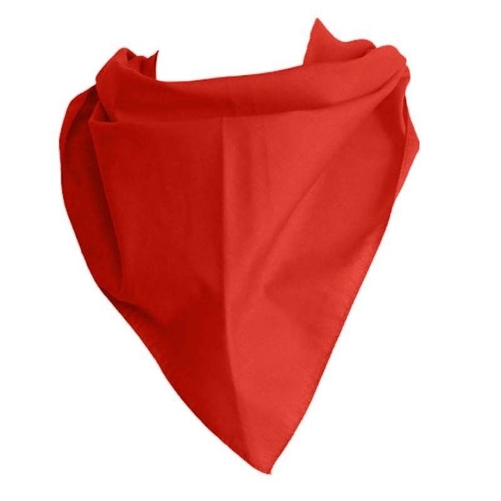 Pañuelo triangular personalizado en serigrafía de adulto poliéster/algodón