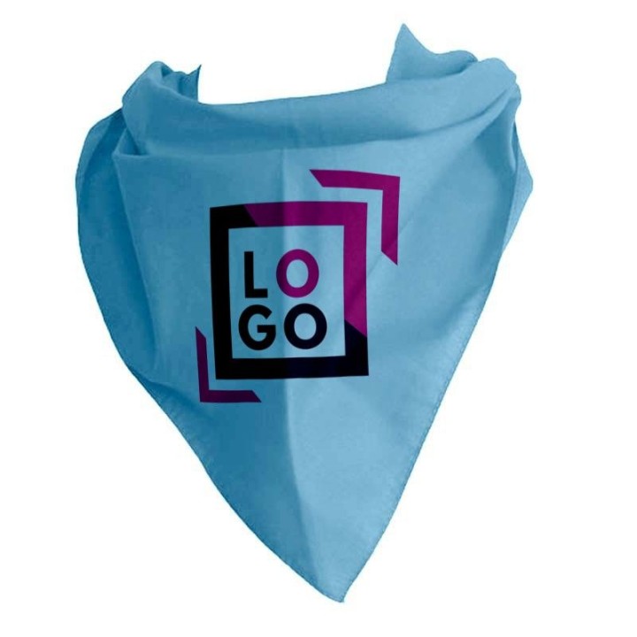 Pañuelo triangular personalizado en serigrafía