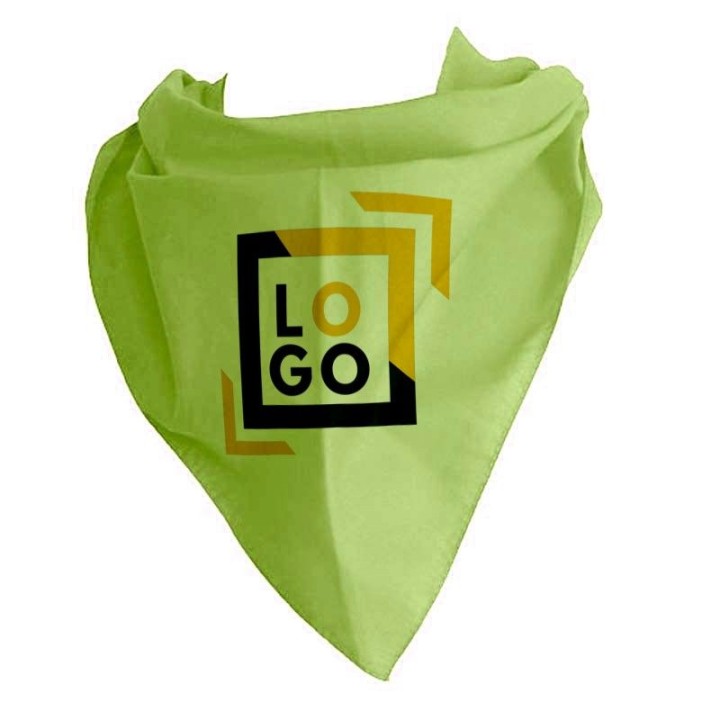 Pañuelo triangular personalizado en serigrafía de adulto poliéster/algodón
