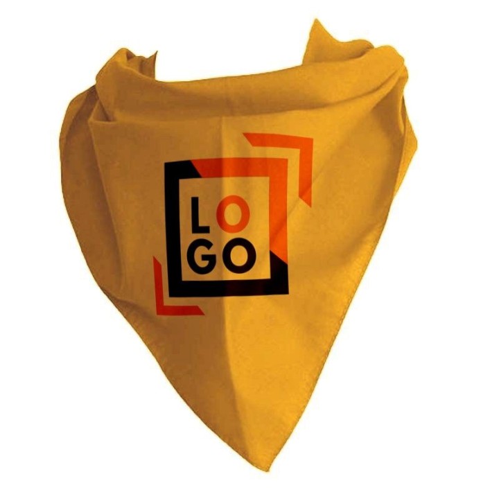 Pañuelo triangular personalizado en serigrafía de niño poliéster/algodón