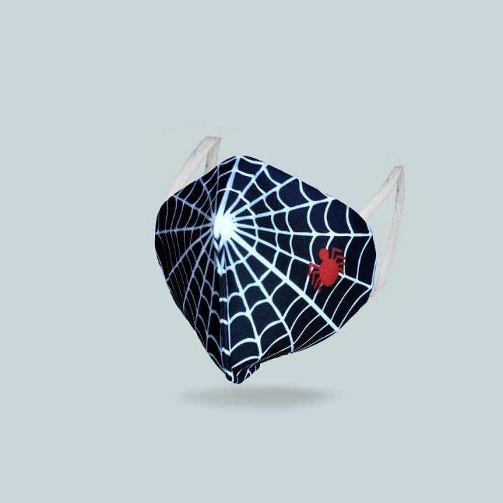 Mascarilla higiénica tipo FFP2 black spider reutilizable y lavable | Newgrafponline