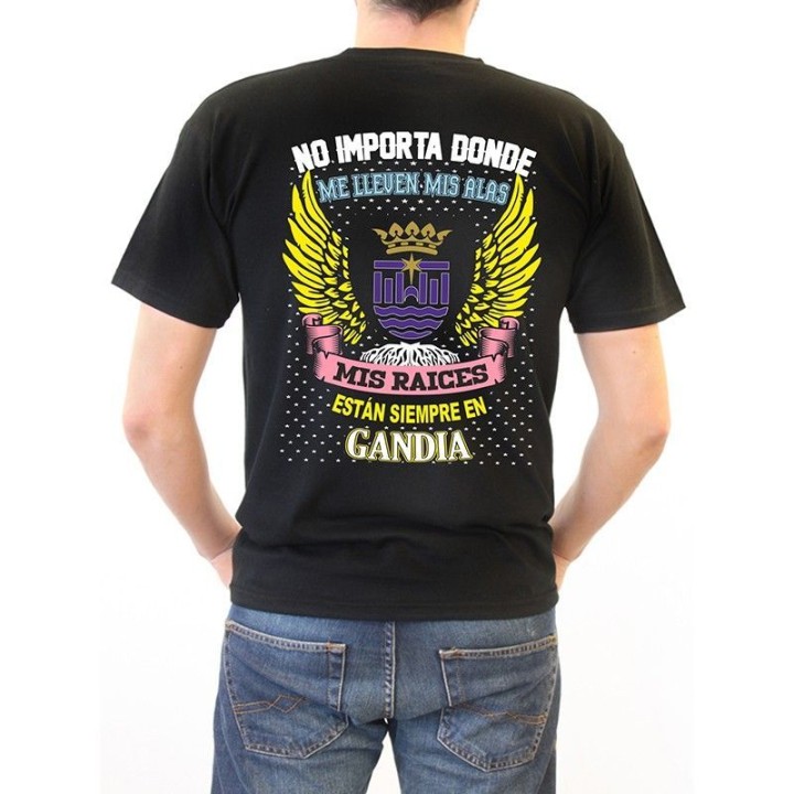 Camiseta personalizada con diseño raíces | Newgrafponline